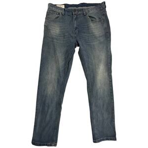Across The Pond Jeans Mens Size 36 Blue Medium Wash Denim Faded Look Cotton